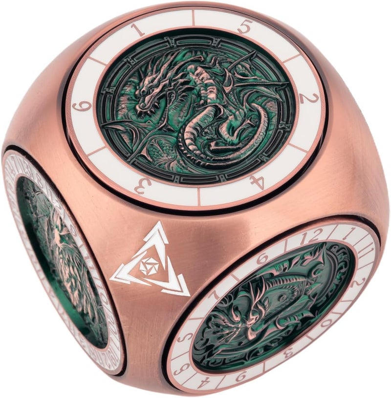 Haxtec Spinner Dice 7-in-1 Metal DND Dice Set Unique Dice DND Gifts Spinner Goblins Metal D&D Die Compatible with Dungeons and Dragons - Image 1